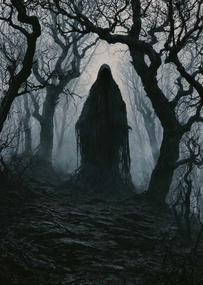 Grim Reaper in Dark Forest