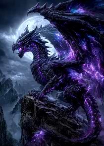 Majestic Purple Lightning Dragon