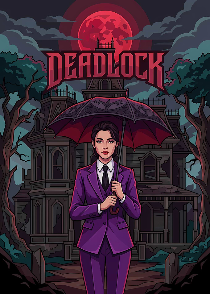 Deadlock Vampire Woman Gothic Poster