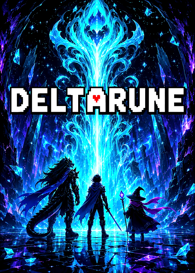 Deltarune Fantasy Adventure Poster