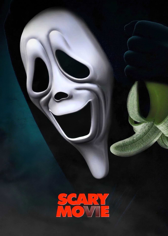 Scary Movie Ghostface Banana Poster
