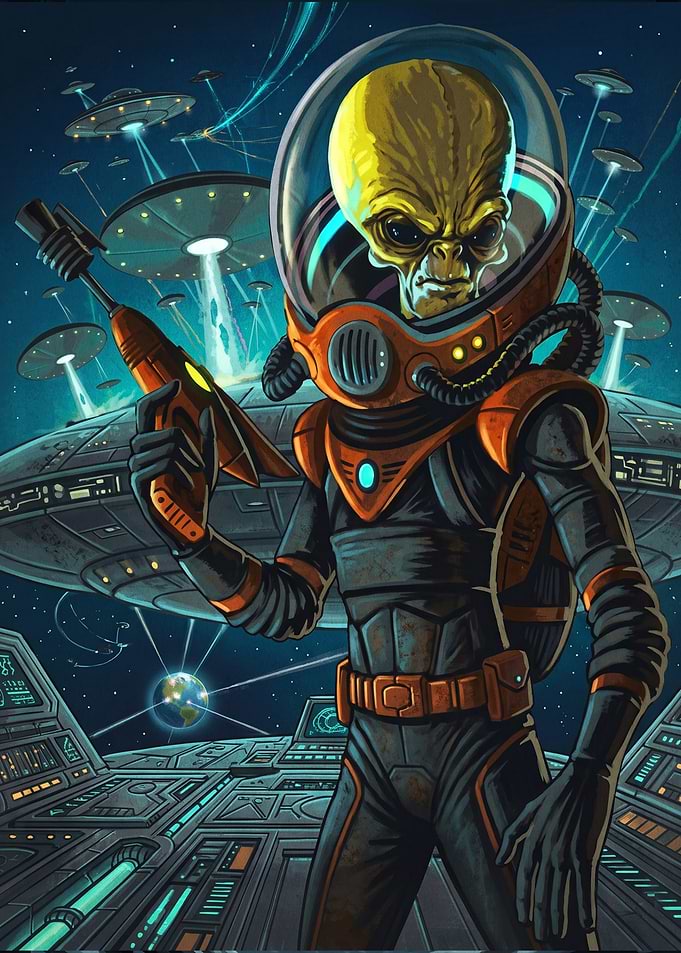 Alien Invader in Space Command