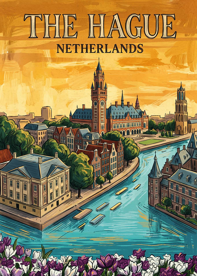 Vintage Travel Poster of The Hague