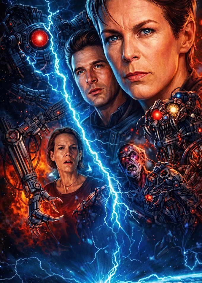 Sci-Fi Action Movie Poster Art