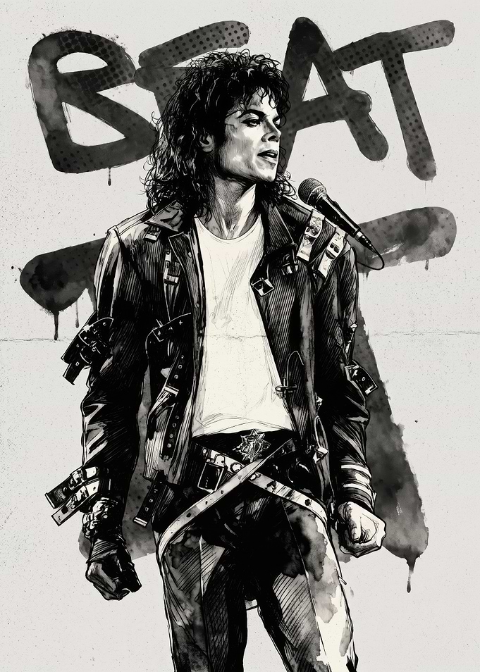 Michael Jackson Beat It Portrait