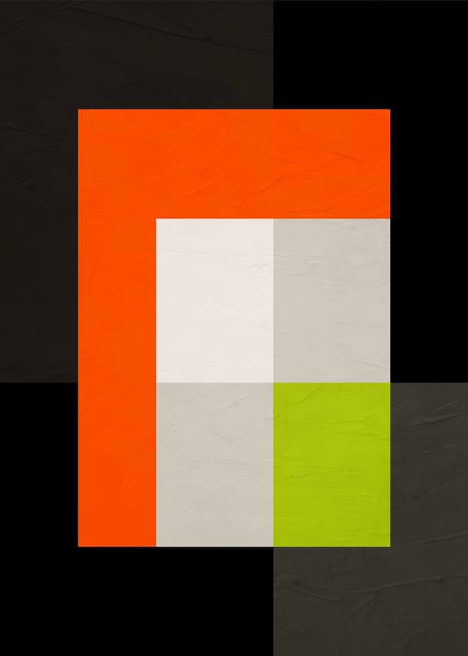 Minimalist Geometric Abstract Composition