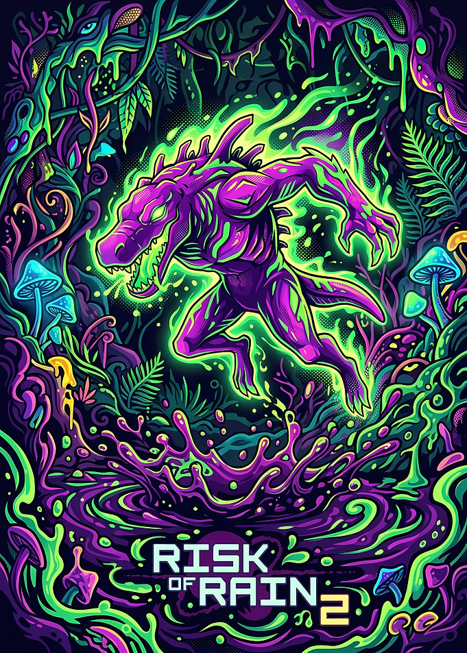 Risk of Rain 2 Acrid Poster