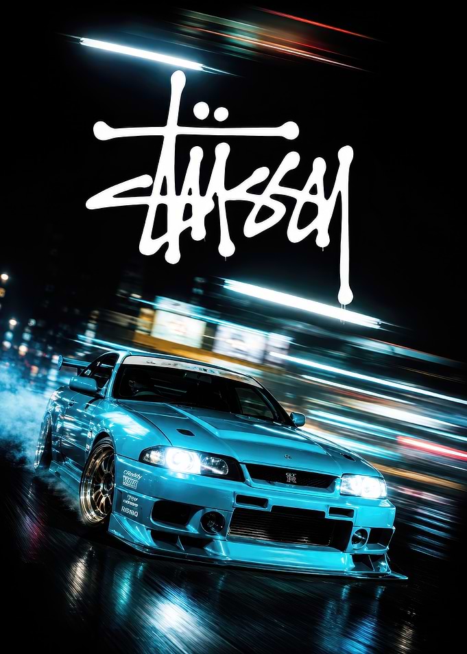 Stussy Nissan Skyline GT-R Drift