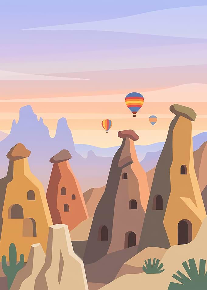 Cappadocia Fairy Chimneys Landscape