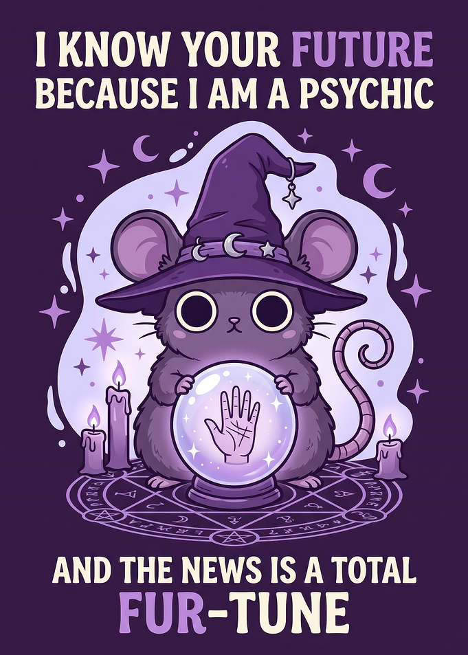 Cute Psychic Mouse Fortune Teller