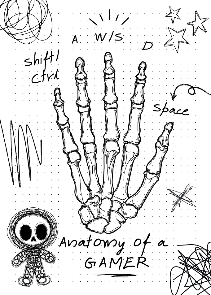 Anatomy of a Gamer Skeleton Hand