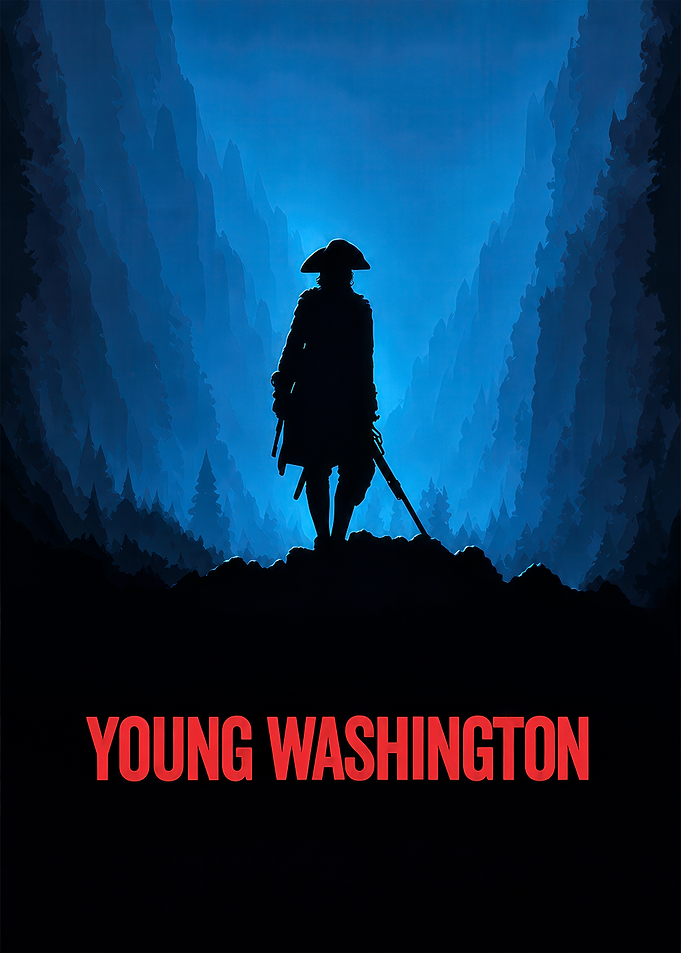 Young Washington Silhouette Poster