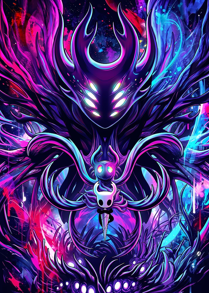 Hollow Knight Void Abyss Illustration