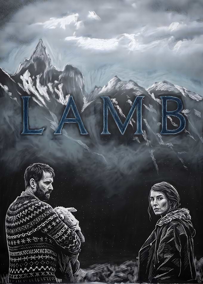 Lamb Movie Poster Chalk Art