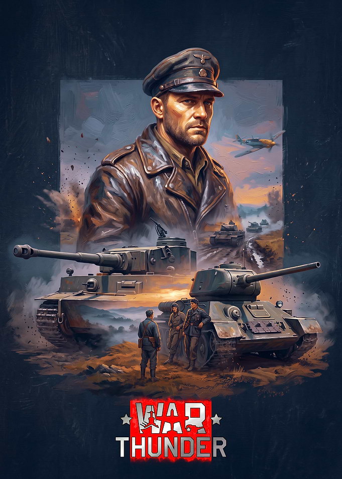 War Thunder Military Game Poster