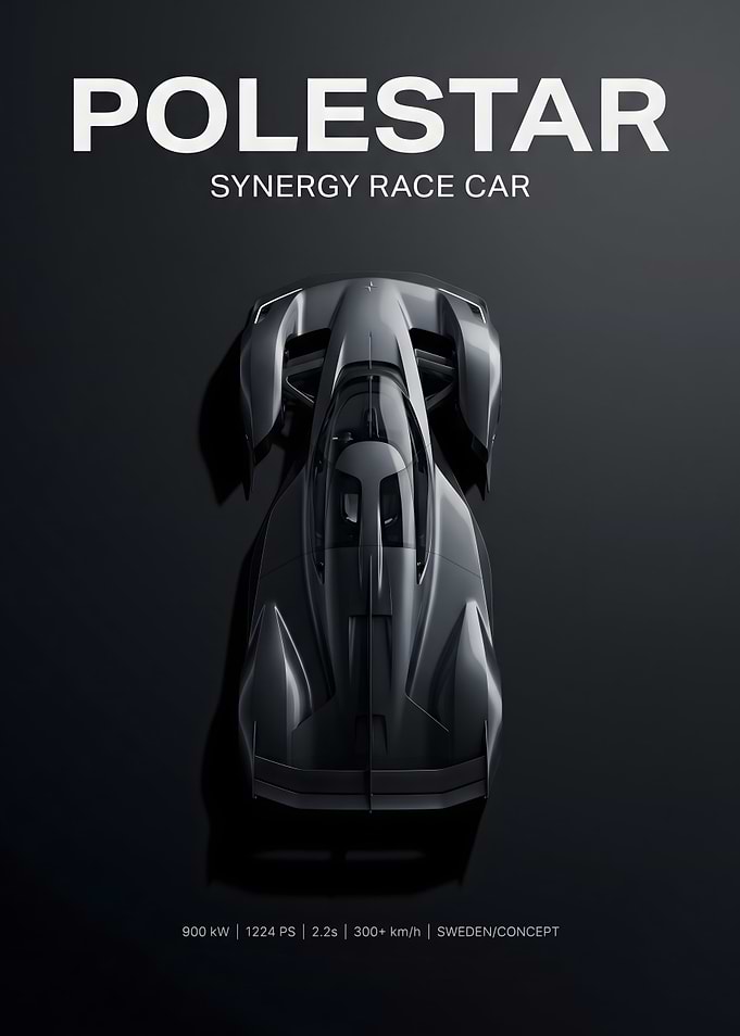 Polestar Synergy Concept Race Car Poster