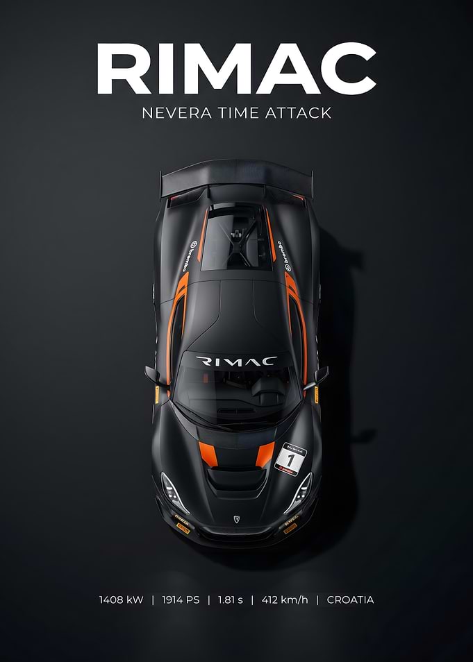 Rimac Nevera Time Attack Poster