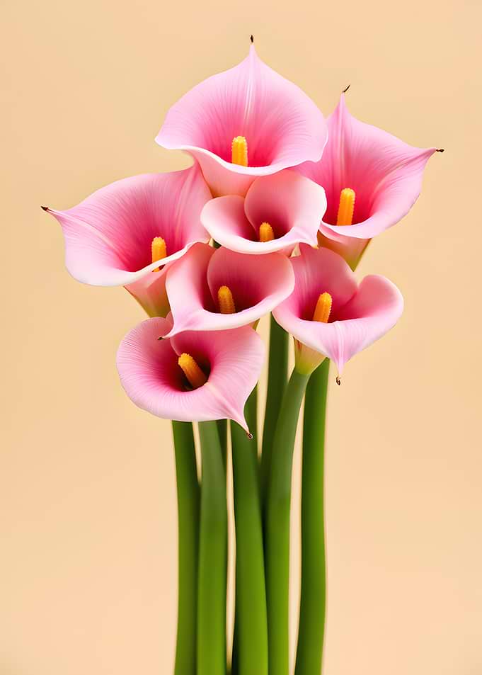 Elegant Pink Calla Lily Bouquet