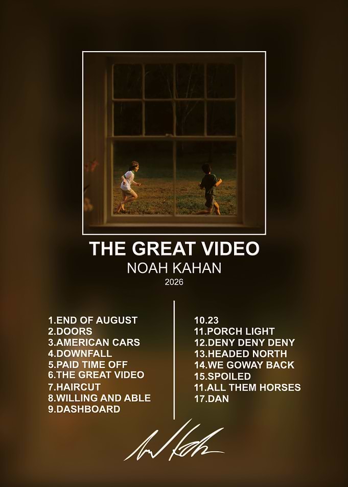 Noah Kahan The Great Video Poster