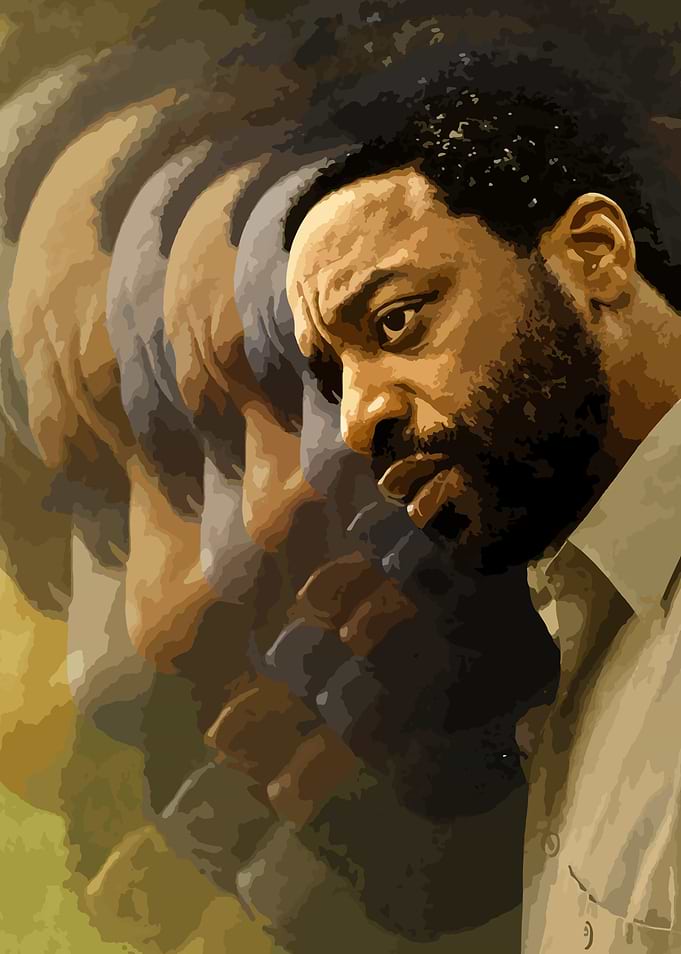Chiwetel Ejiofor Portrait Art