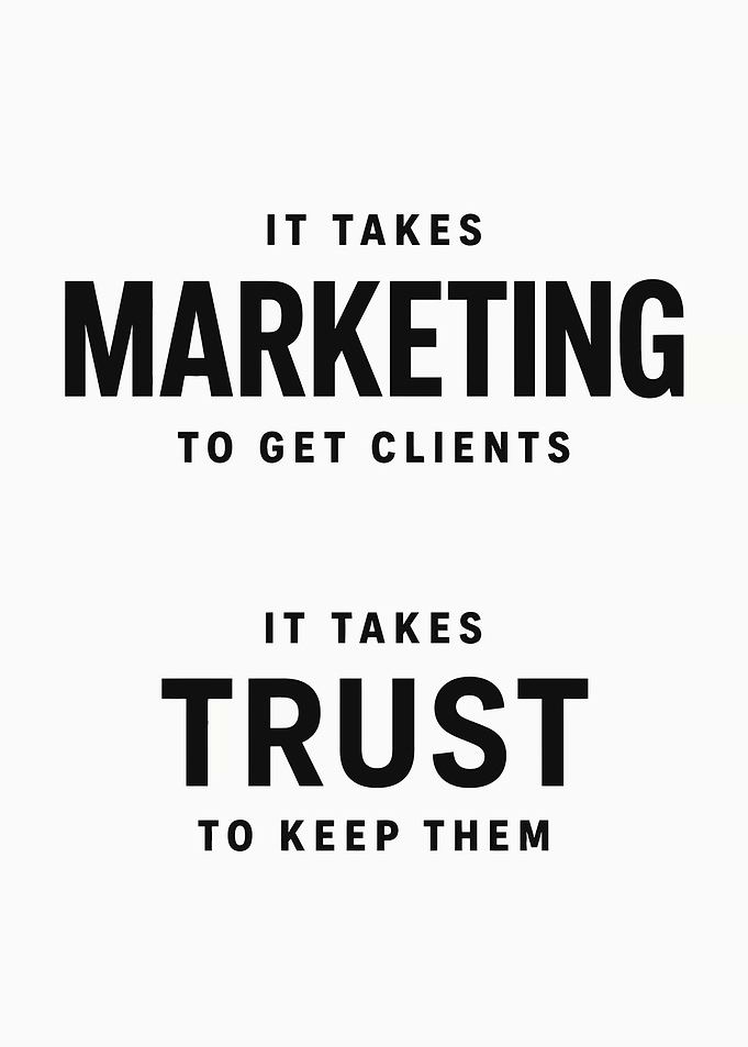Marketing and Trust Quote Poster