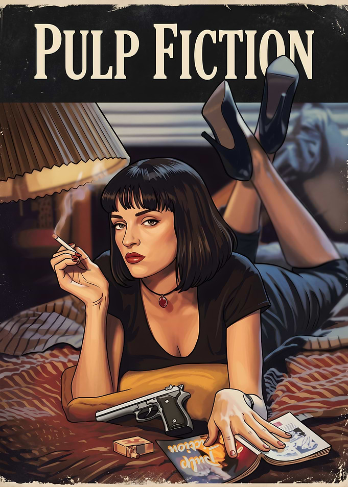 Pulp Fiction Mia Wallace Poster