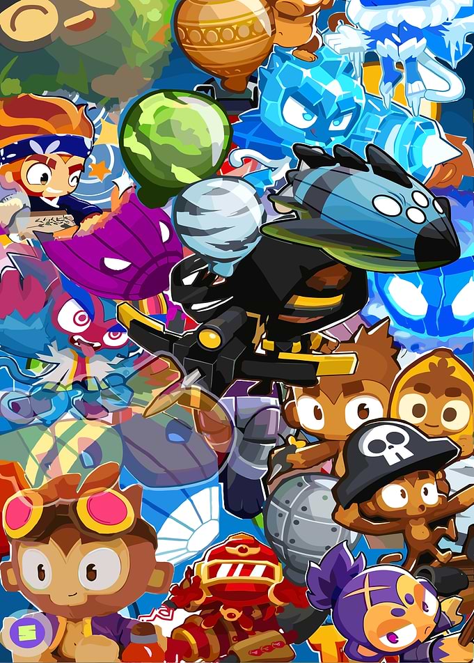 Bloons TD 6 Character Collage
