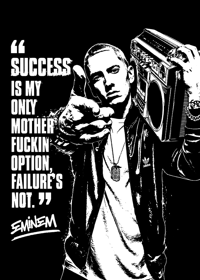 Eminem Success Quote Poster