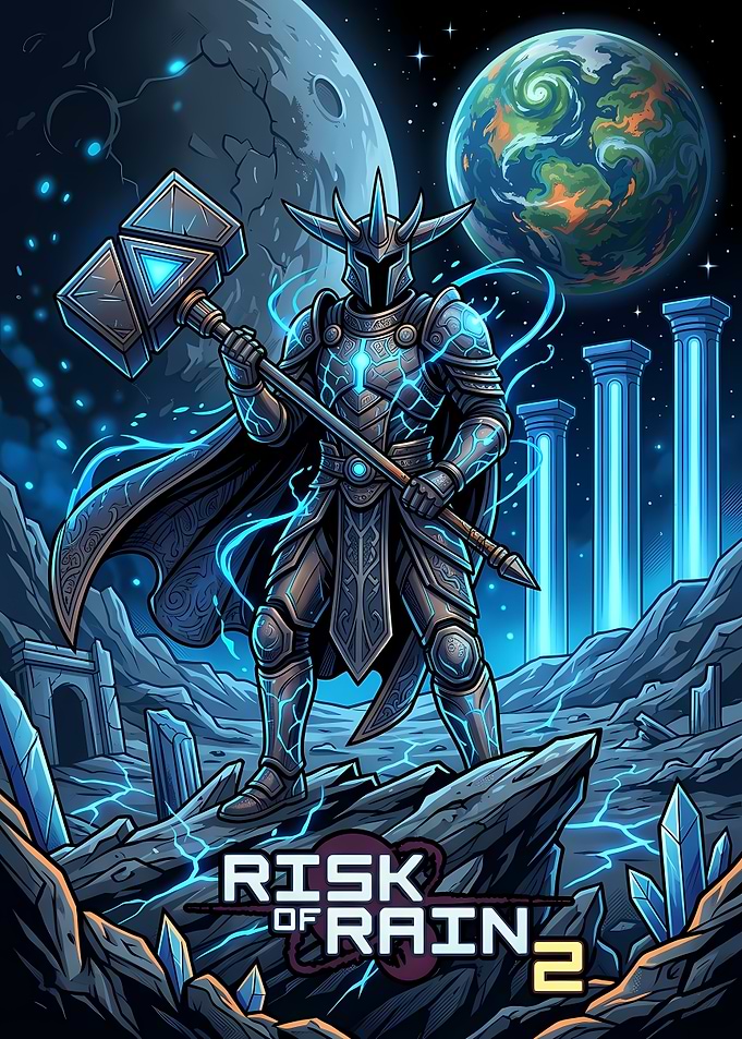 Risk of Rain 2 Knight Illustration