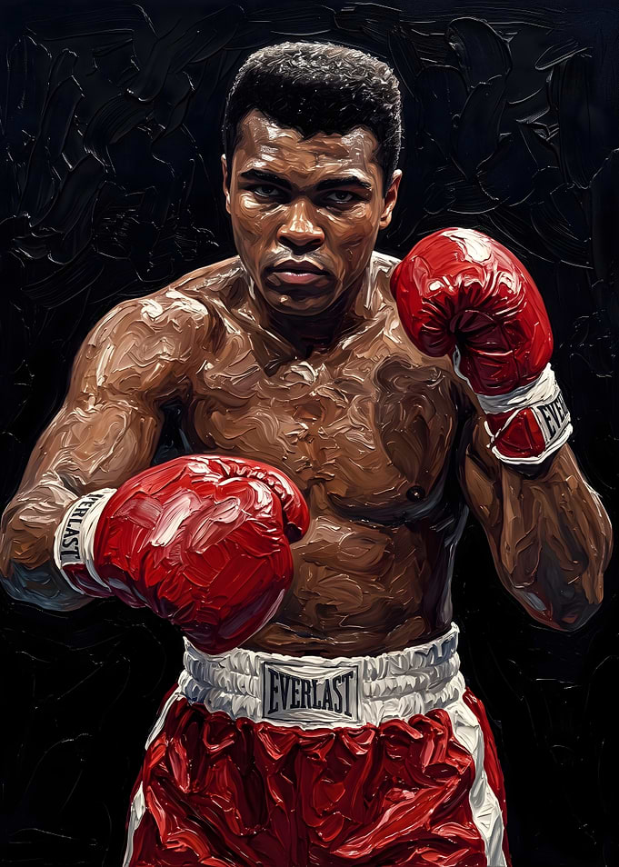Muhammad Ali Oil Painting Portrait