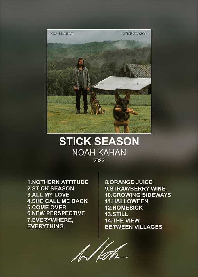 Noah Kahan Stick Season Album Poster