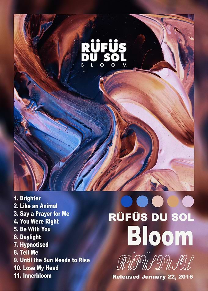 Rüfüs Du Sol Bloom Album Poster
