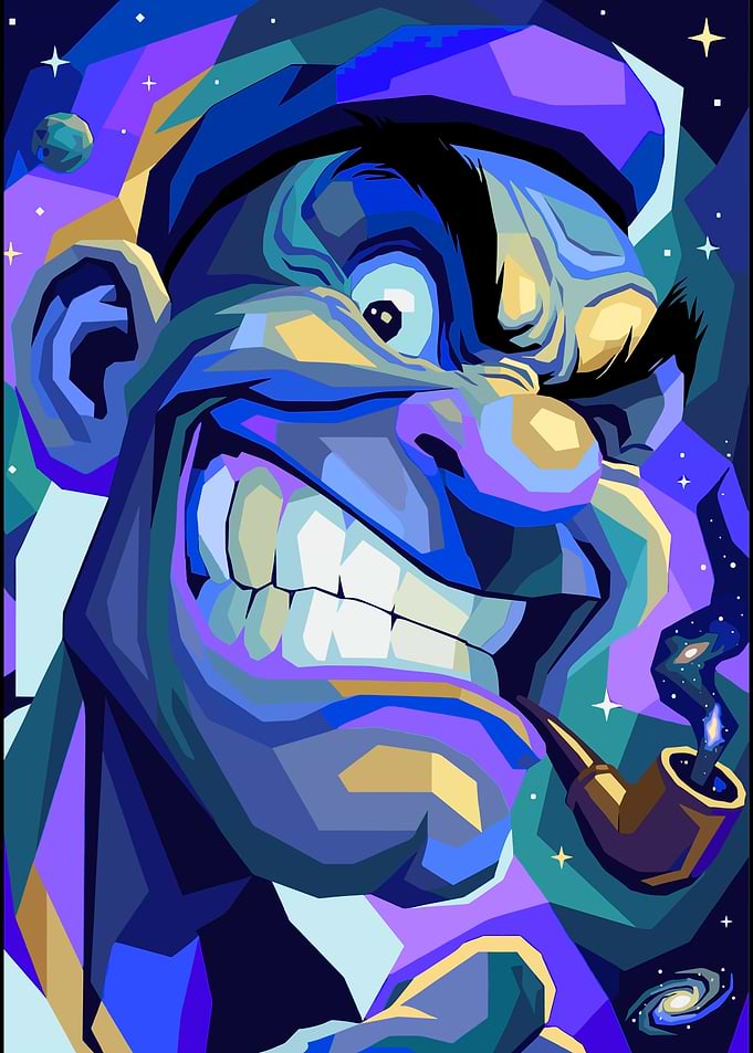 Pop Art Popeye Cosmic Portrait