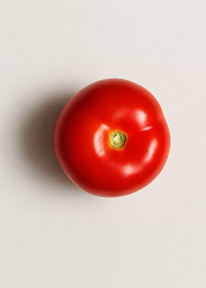 Single Fresh Red Tomato