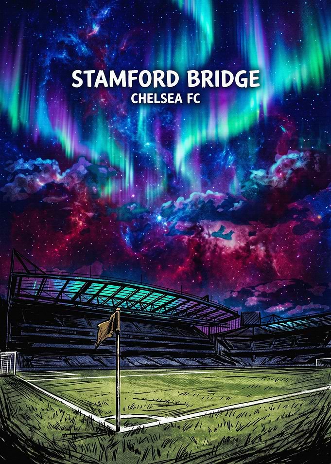Stamford Bridge Chelsea FC Aurora Poster