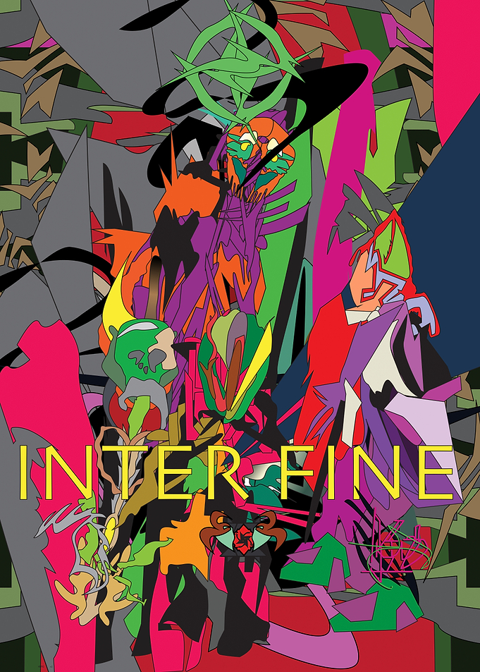 Interfine Abstract Geometric Poster