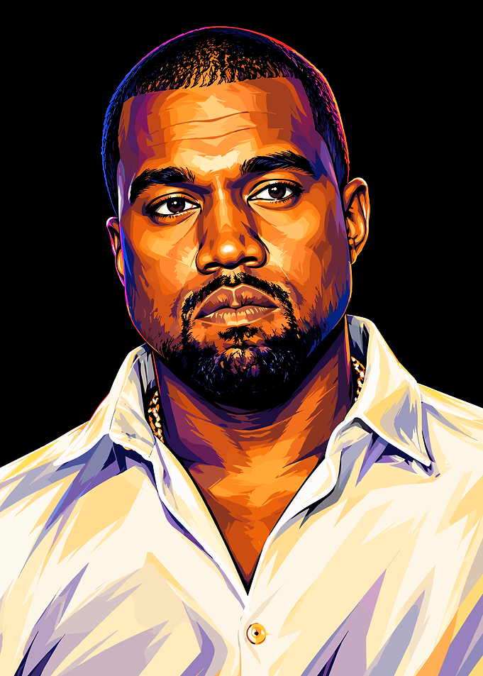 Kanye West Pop Art Portrait