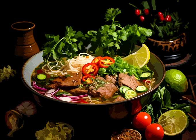 Delicious Bowl of Beef Pho