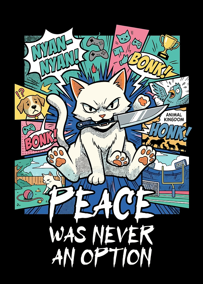 Peace Was Never An Option Cat