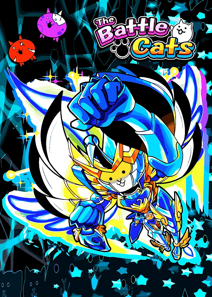The Battle Cats Armored Cat Illustration