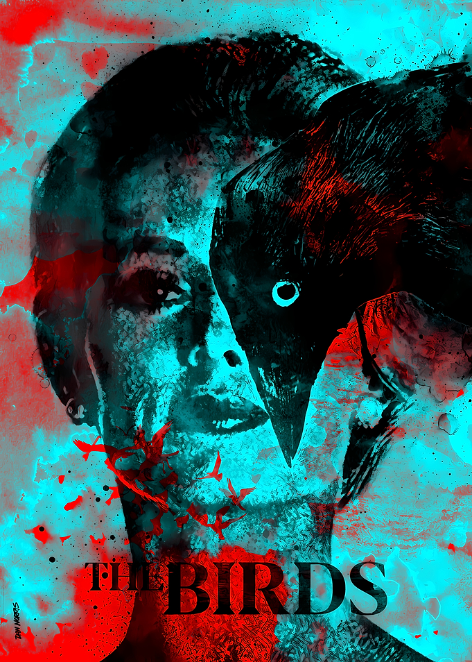 The Birds Movie Poster Art