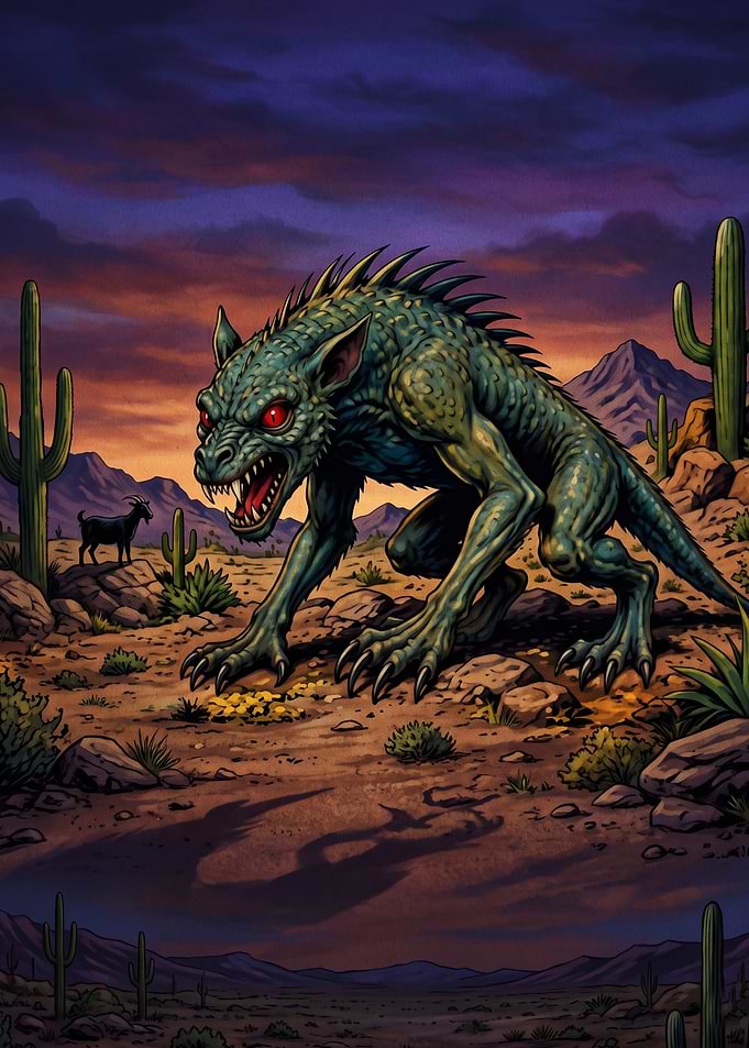 Chupacabra Stalking in the Desert