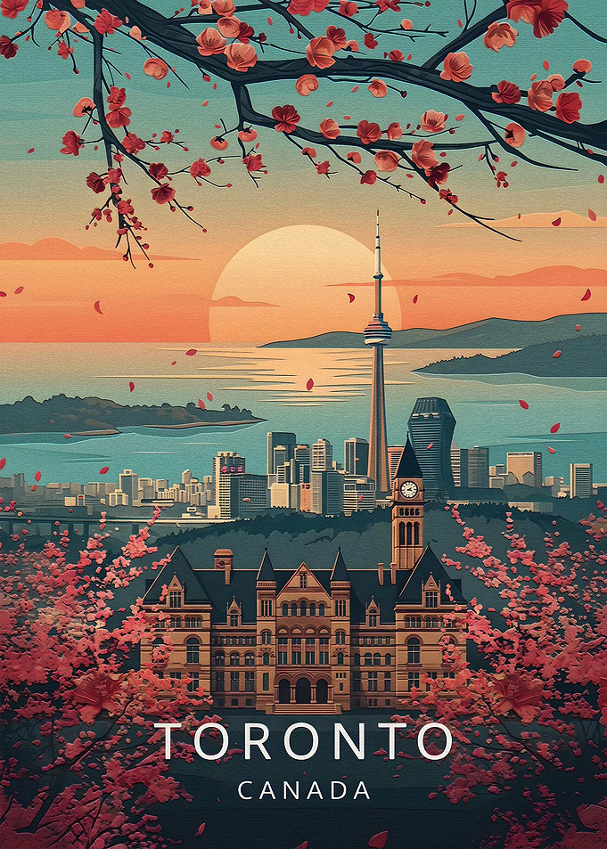 Toronto Canada Travel Poster