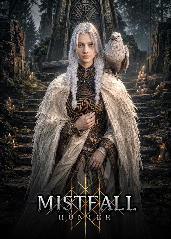 Mistfall Hunter Fantasy Character Portrait