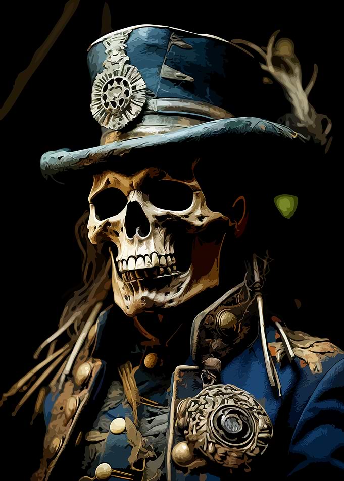 Undead Military Officer Portrait
