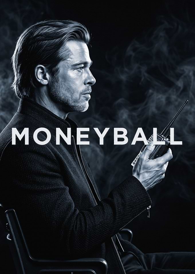 Moneyball Movie Poster Featuring Brad Pitt