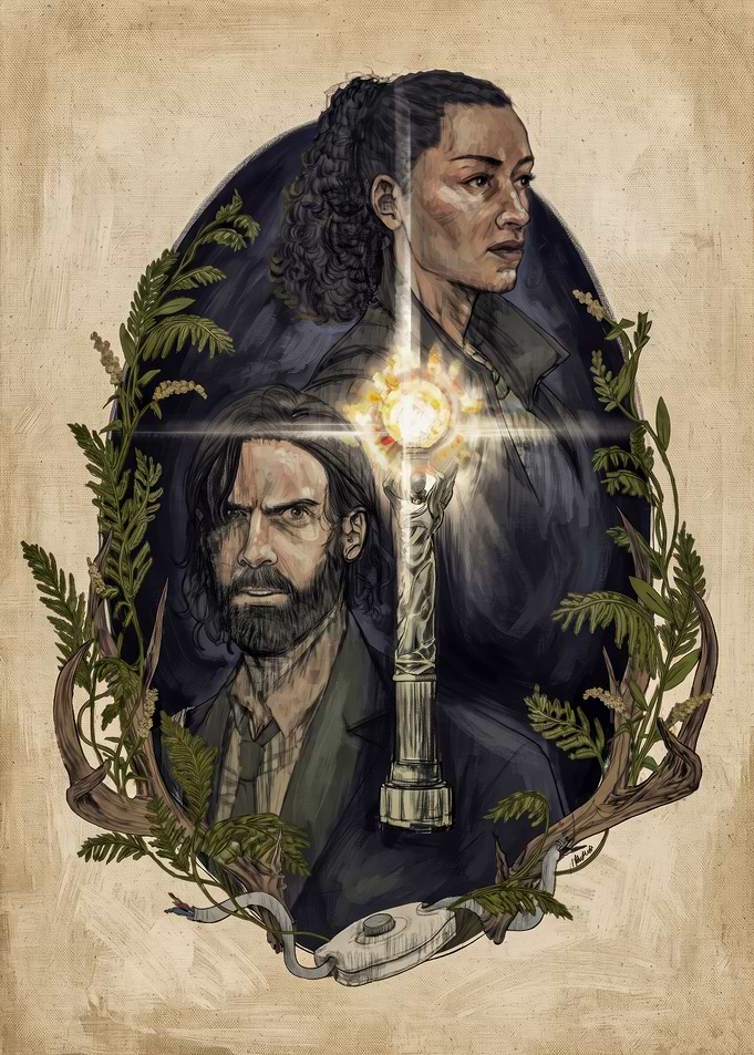 Alan Wake and Saga Anderson Portrait