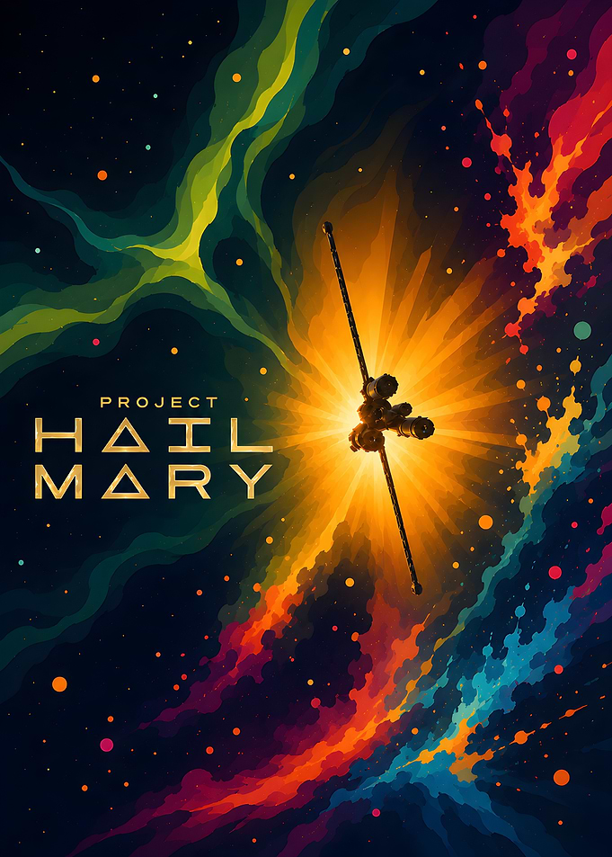 Project Hail Mary Space Poster