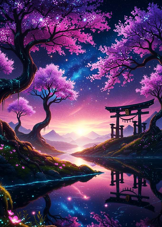 Enchanted Cherry Blossom Valley