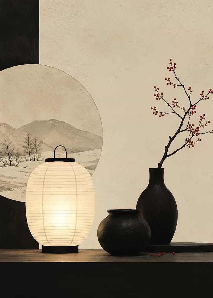 Minimalist Japanese Zen Still Life
